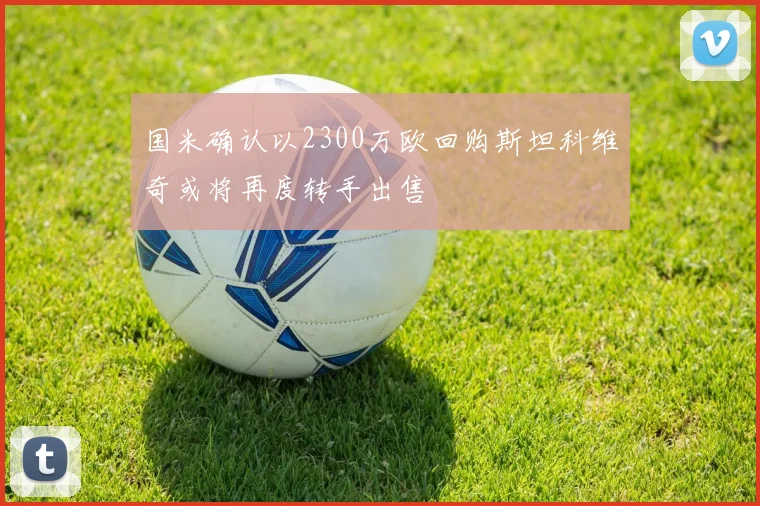 国米确认以2300万欧回购斯坦科维奇或将再度转手出售